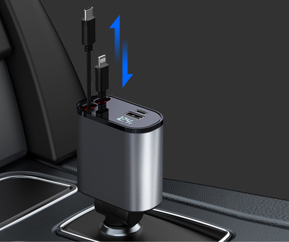 Car Retractable Charger - 120 Volt