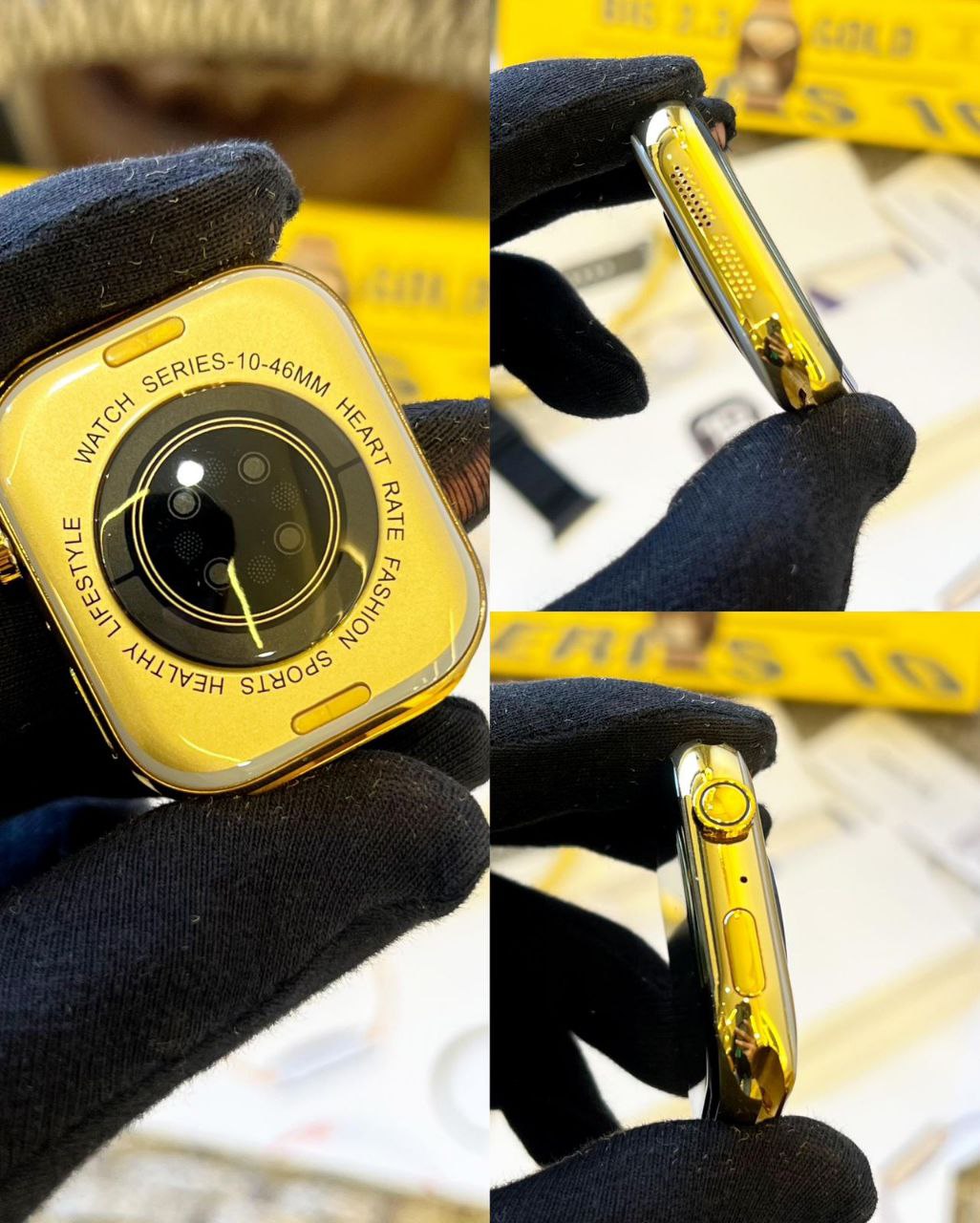Smart Watch Series 10 Big 2.3 with Gold Finish