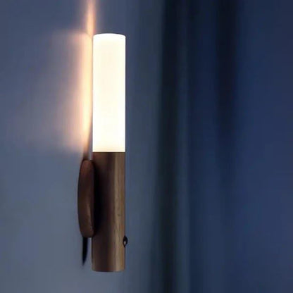 Pack of 2 Wooden Stick Light with Intelligent Magnetic Motion Sensor