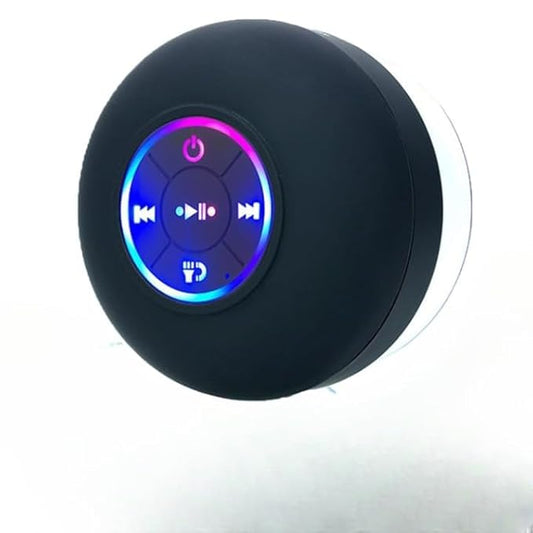 Waterproof Shower Suction Speaker | Portable Ipx4 Waterproof Shower Wireless Speaker with Suction Cup | RGB Pocket for Home, Travel