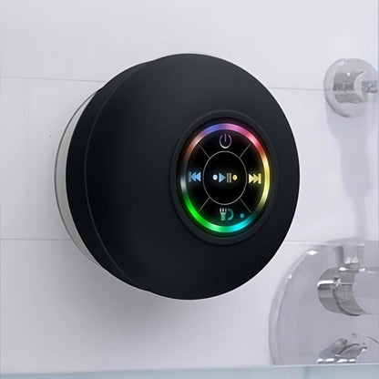 Waterproof Shower Suction Speaker | Portable Ipx4 Waterproof Shower Wireless Speaker with Suction Cup | RGB Pocket for Home, Travel