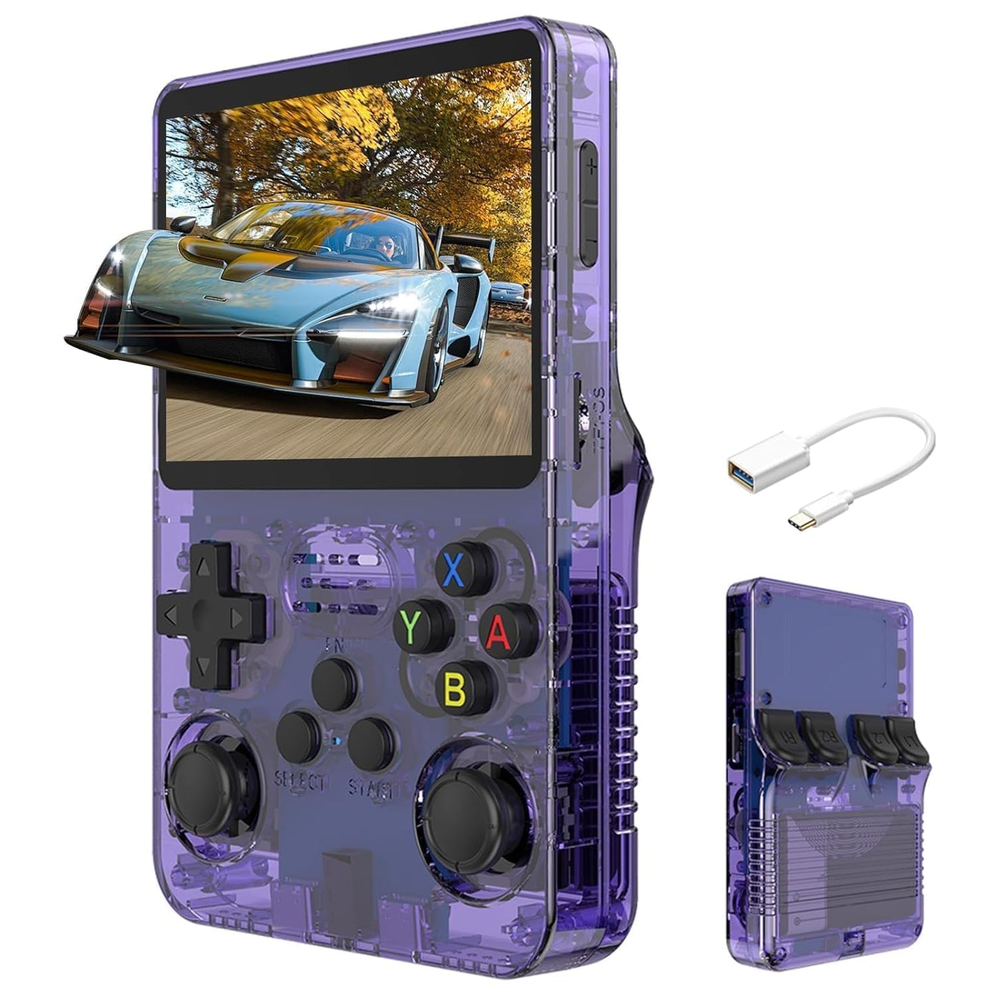 R36S Retro Handheld Video Game Console 3.5 inch Retro Handheld Video Games Consoles Built-in Rechargeable Battery Portable Style Hand Held Game Consoles