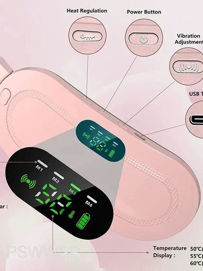 Electric Menstrual Heating Pad Period Cramp Massage