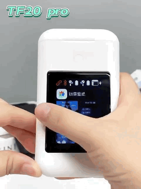 TF20 BOX earphones + power bank + 2.8 multimedia screen, three-in-one
