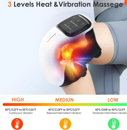 Smart Knee Massager with Heat & Vibration – Pain Relief & Recovery
