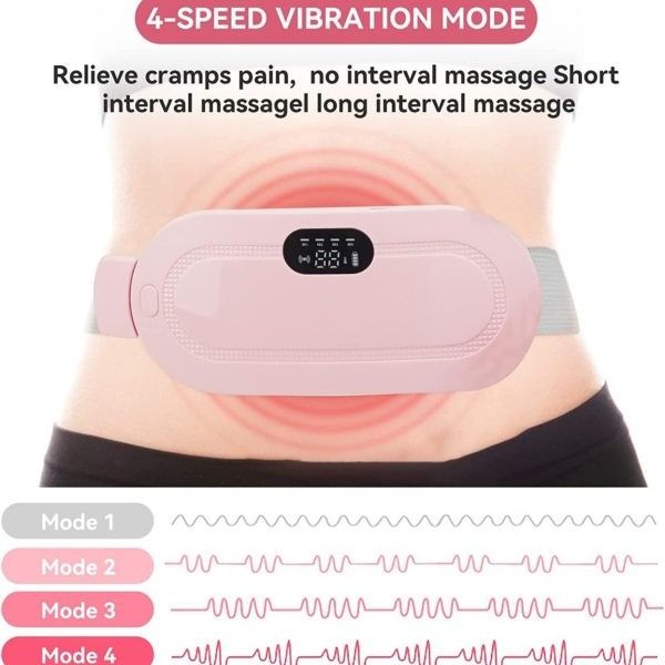 Electric Menstrual Heating Pad Period Cramp Massage