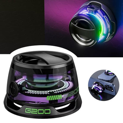 G200 Magnetic Bluetooth Speaker |Portable Mini Magnetic Speaker |Magnetic Bluetooth Speaker with RGB Light | Mini Pocket Speaker | 3D Surround Sound Effect Speaker | Waterproof Wireless Speaker