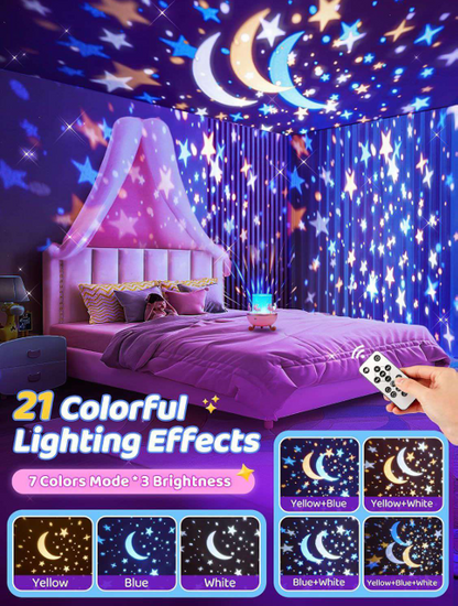 Rotating Rabbits Night Light, Night Lamp Star Projector, Bluetooth Music Speaker, Girl Room Decor, Kids Birthday Gifts, Christmas Gifts