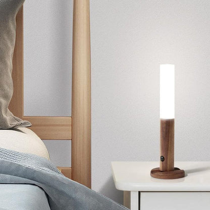 Pack of 2 Wooden Stick Light with Intelligent Magnetic Motion Sensor
