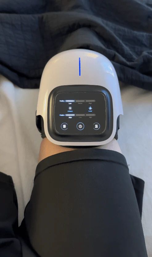 Smart Knee Massager with Heat & Vibration – Pain Relief & Recovery