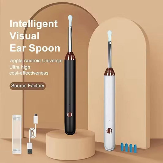 Smart Earwax Cleaner with 1080P Camera & LED Light | WiFi Visual Otoscope | 360° Ear Pick Tool with Flashlight | Rechargeable & Portable Ear Cleaning Kit | HD Ear Camera Endoscope for Safe & Clear Earwax Removal
