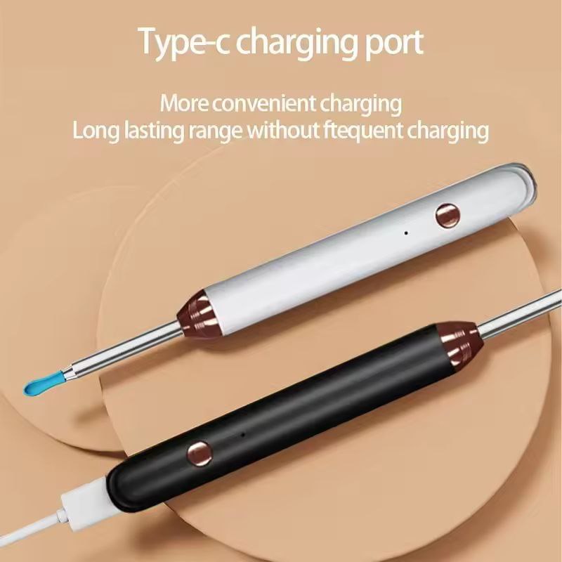 Smart Earwax Cleaner with 1080P Camera & LED Light | WiFi Visual Otoscope | 360° Ear Pick Tool with Flashlight | Rechargeable & Portable Ear Cleaning Kit | HD Ear Camera Endoscope for Safe & Clear Earwax Removal