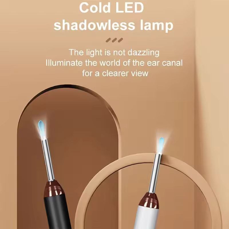 Smart Earwax Cleaner with 1080P Camera & LED Light | WiFi Visual Otoscope | 360° Ear Pick Tool with Flashlight | Rechargeable & Portable Ear Cleaning Kit | HD Ear Camera Endoscope for Safe & Clear Earwax Removal