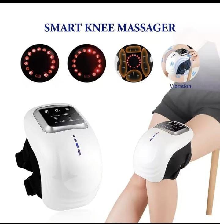 Smart Knee Massager with Heat & Vibration – Pain Relief & Recovery