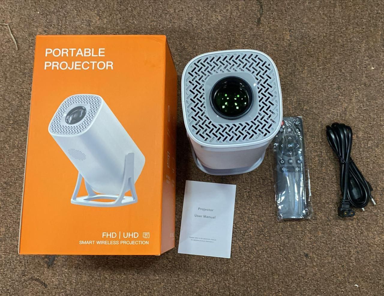 4K Portable Projector – Ultra HD Quality | HDMI, Android, HD Card Compatible
