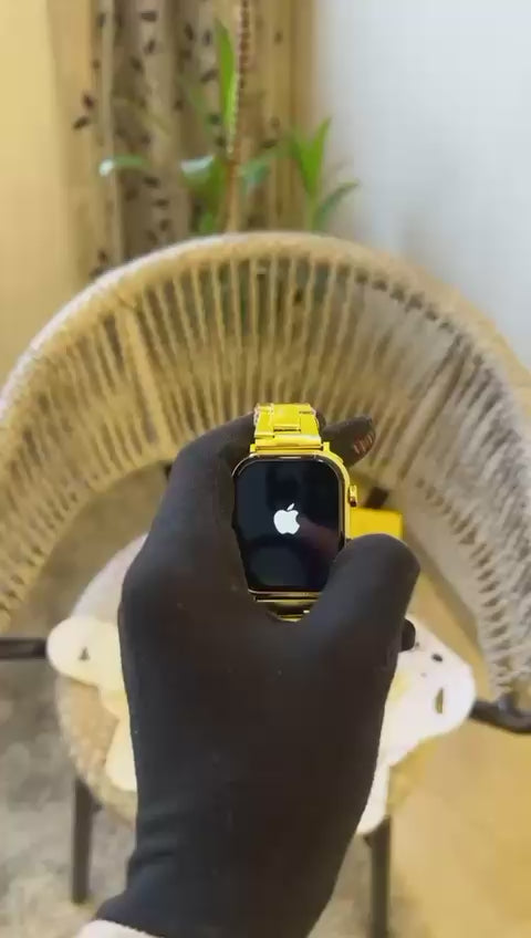 Smart Watch Series 10 Big 2.3 with Gold Finish
